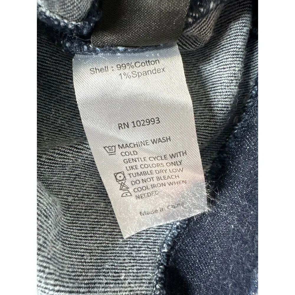 Adam Lippes Denim Skirt Cotton Blend Mini A-Line Medium Wash Blue 8 NO BUTTONS - Picture 9 of 10